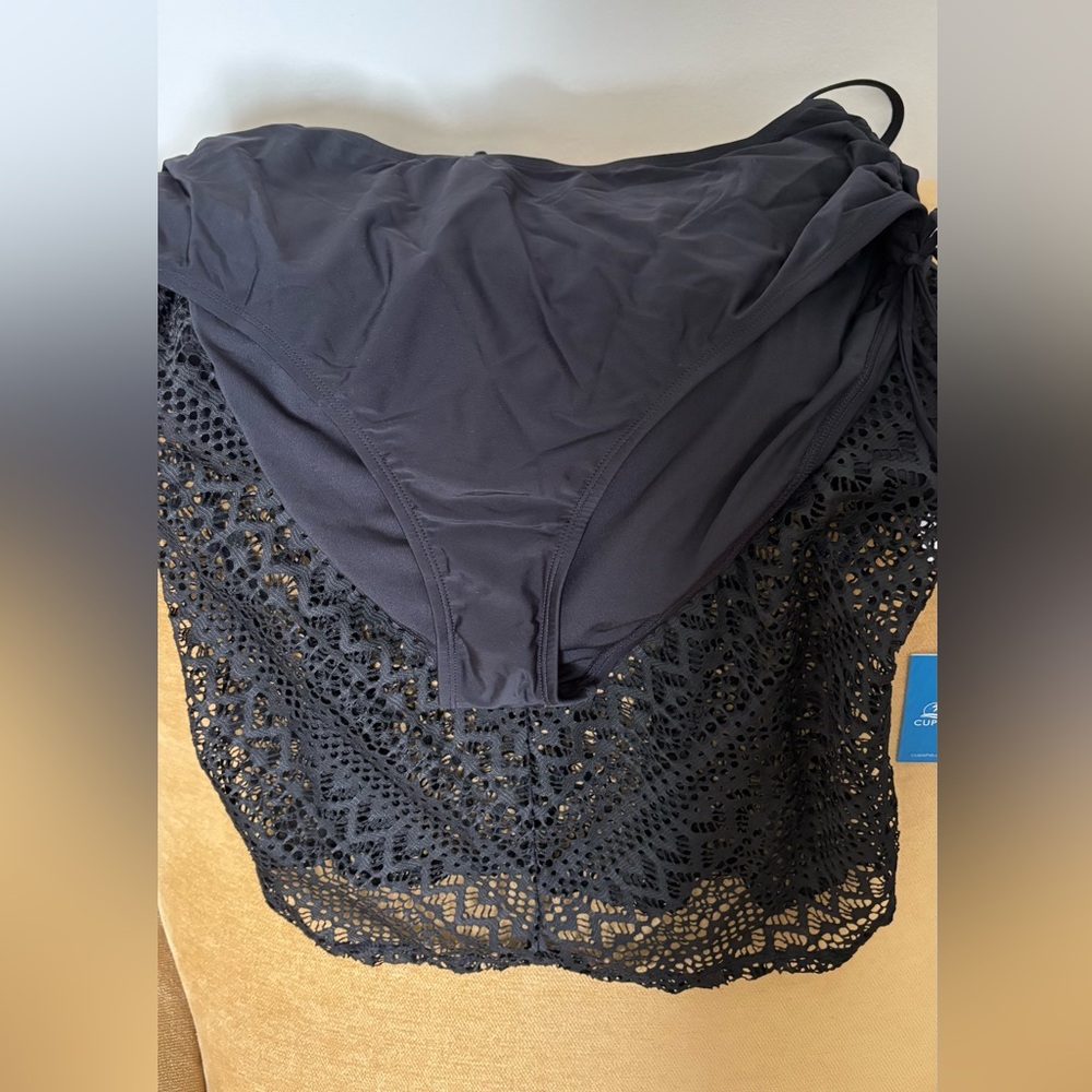 Cupshe Black Lace Swim Cover-Up
